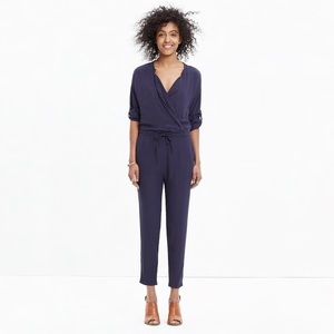 Madewell novelist drawstring jumpsuit in ink